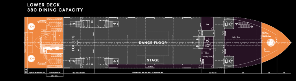 Oceandiva lower deck floorplan