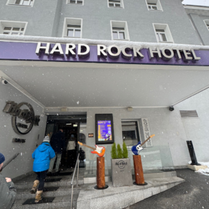 hard rock hotel davos front entrance